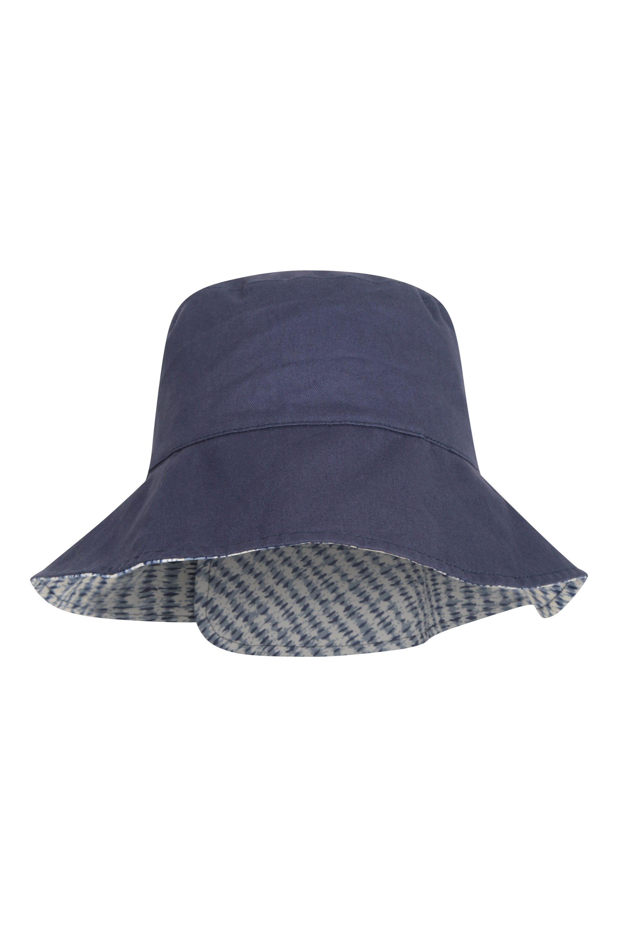 Mountain Warehouse Reversible Womens Printed Bucket Hat - Dark Blue | Size ONE