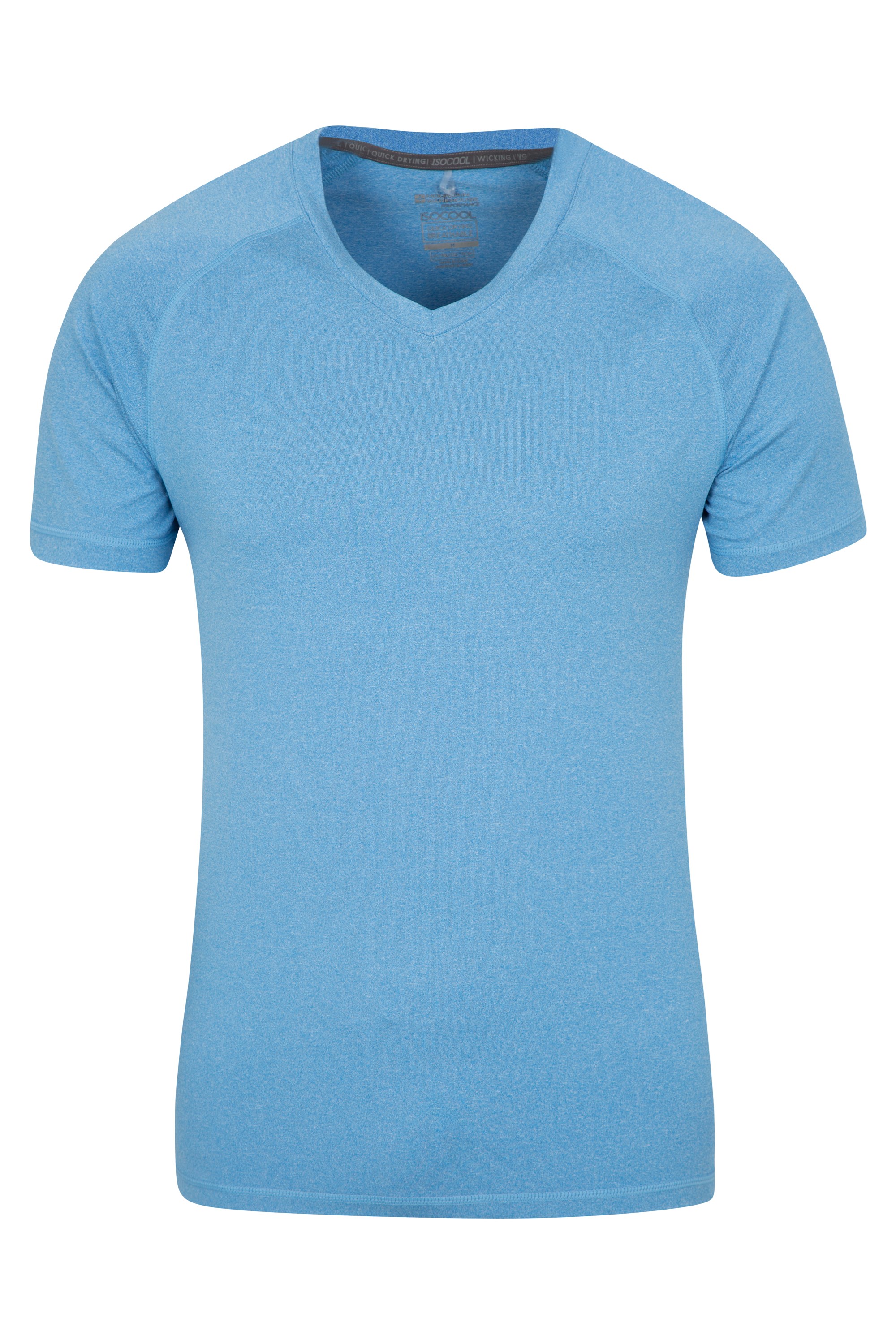Mountain Warehouse Agra Mens V Neck T Shirt Blue