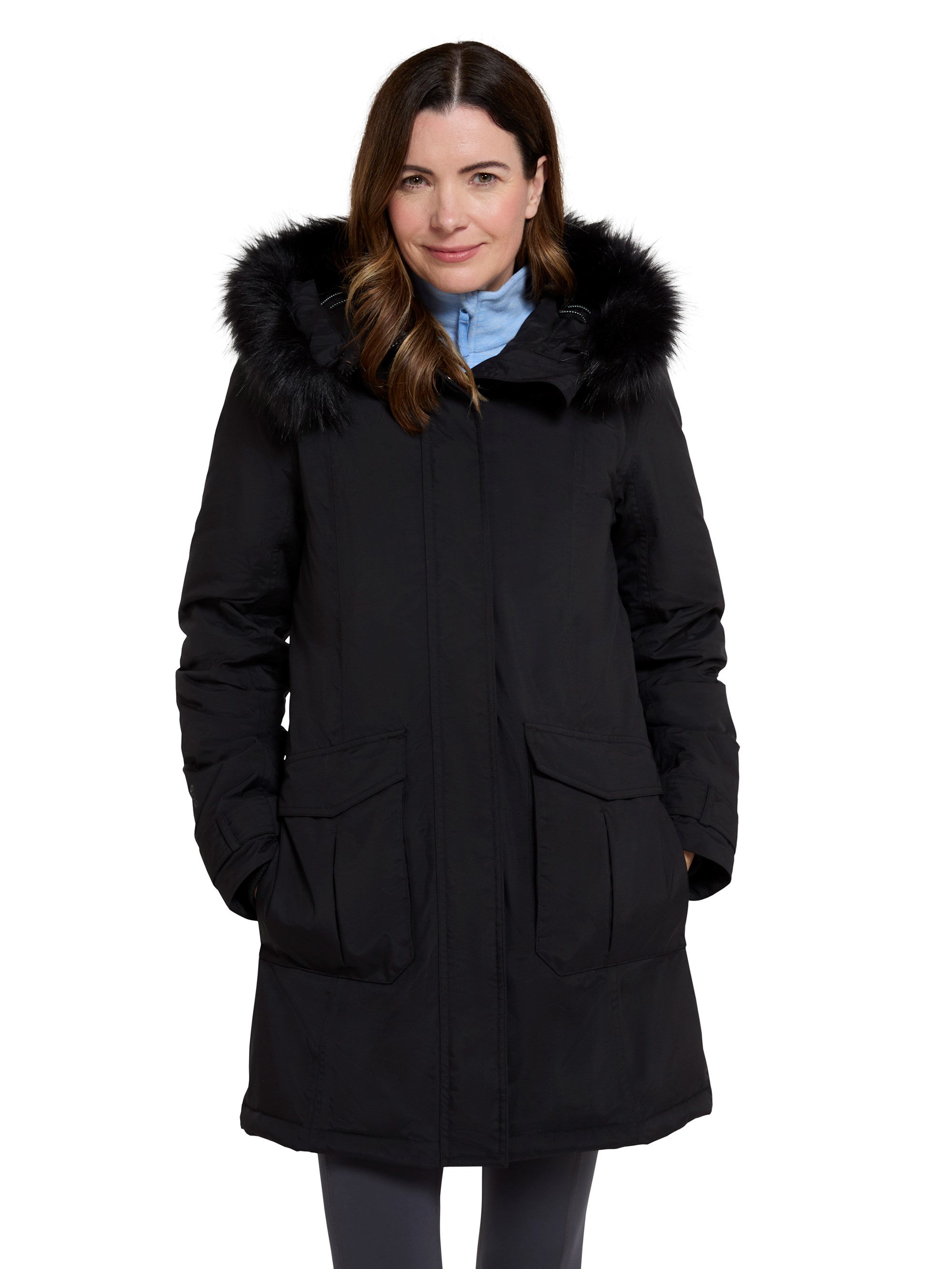 Aurora womens down jacket black online