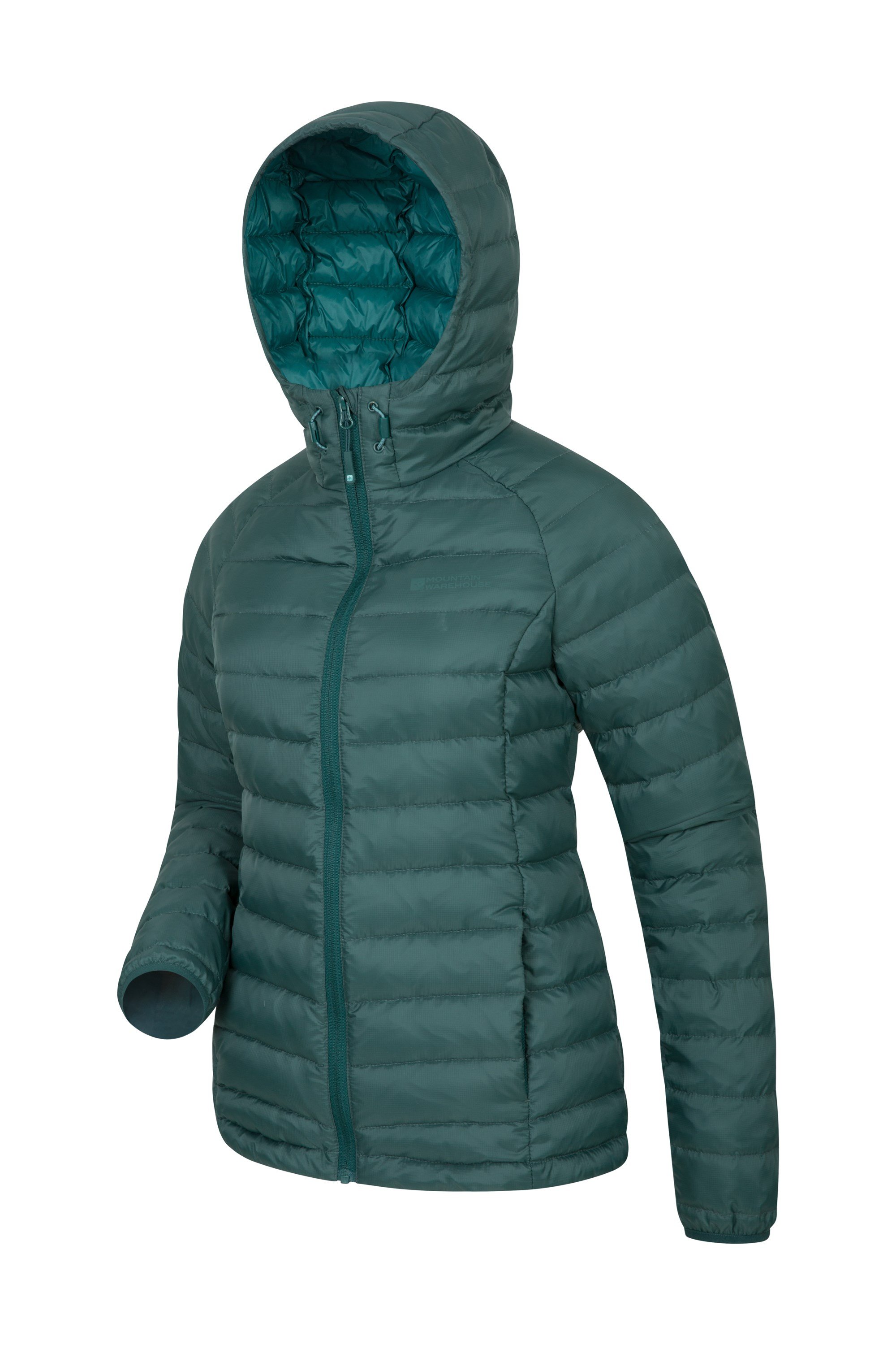 Adjustable Hoodie Ladies Lightweight Jacket Water Resistant Mountain Warehouse Florence Womens Long Jacket Heat Rating of -40C -Ideal for Cold Winter Weather Padded