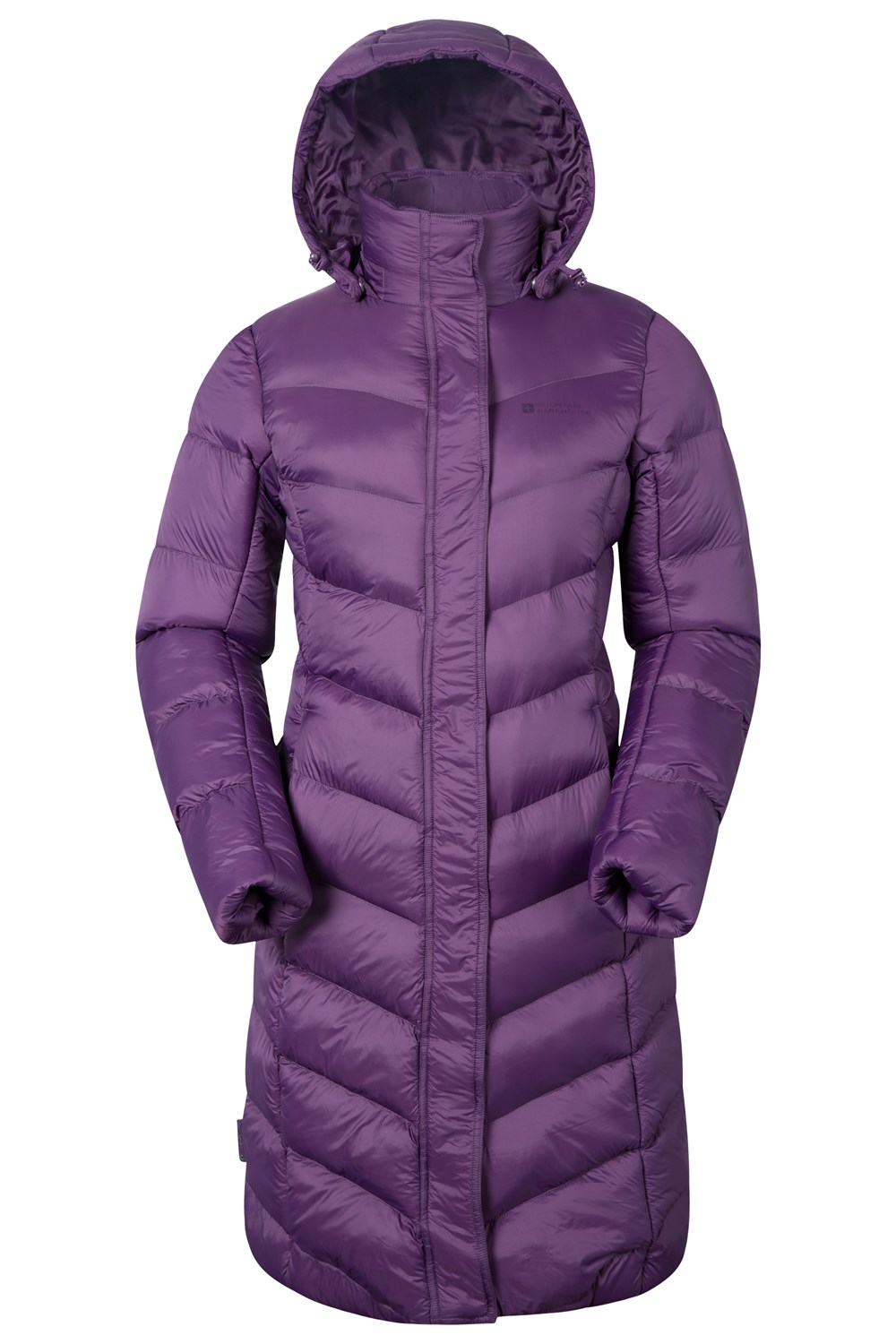Mountain Warehouse Ladies Long Padded Jacket Water Resistant Winter ...