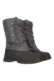 Plough Mens Snow Boots Grey