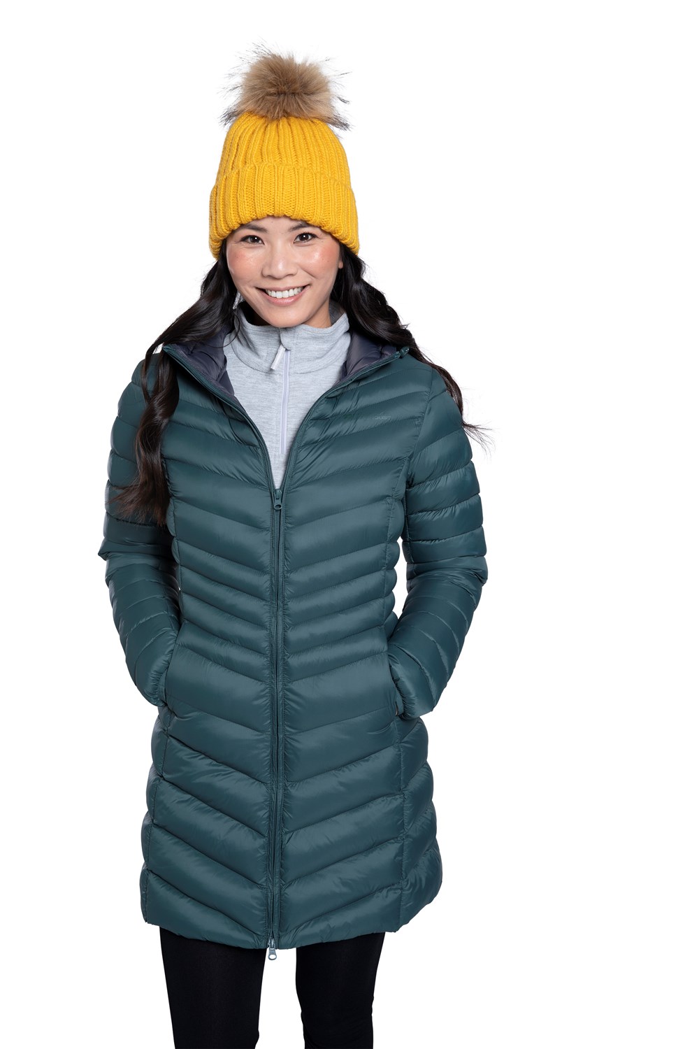 thumbnail 22 - Mountain Warehouse Womens Padded Long Jacket Water Resistant Winter Ladies Coat