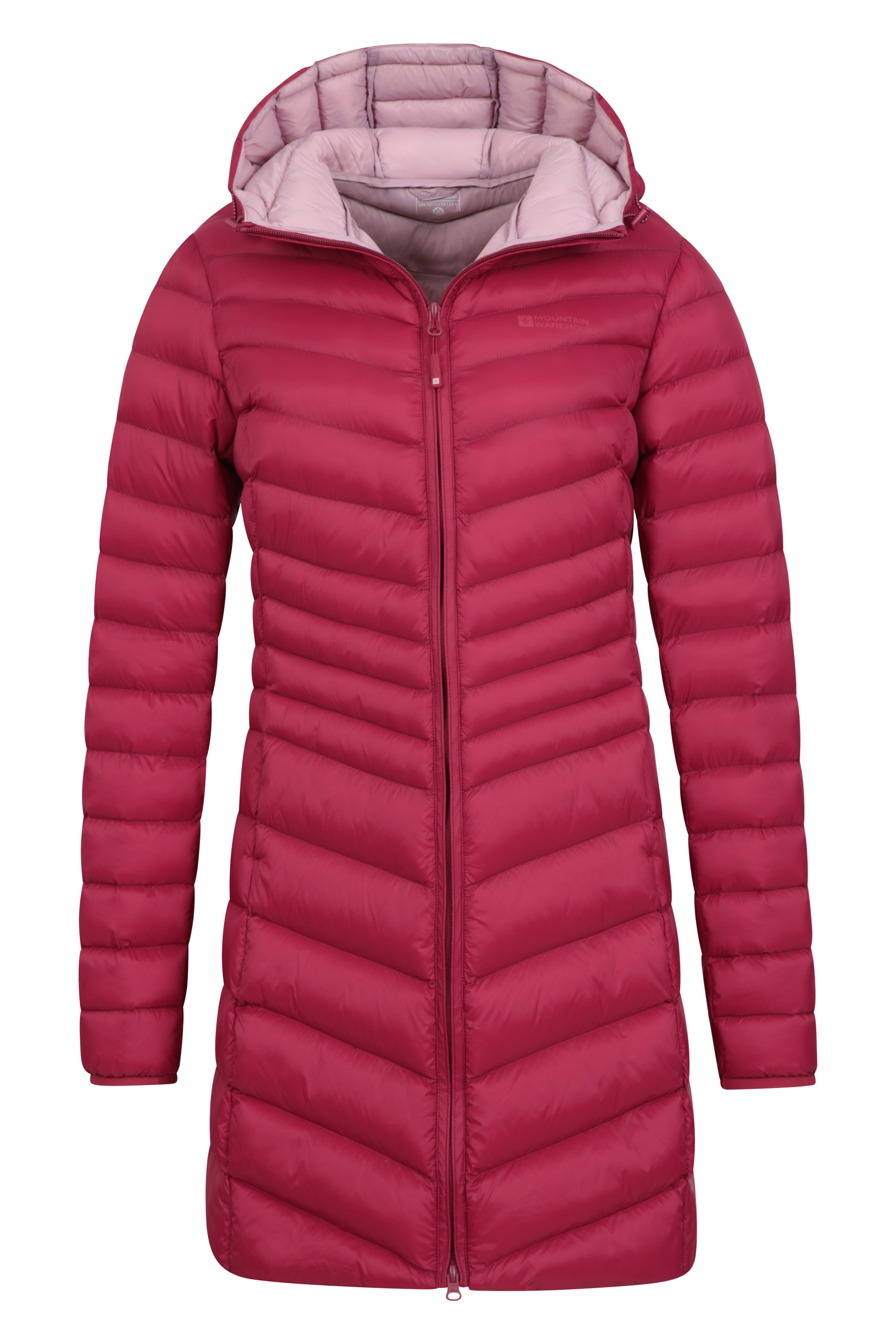 30C Heat Rating Lightweight Ladies Jacket Warm for Outdoors Walking Water Resistant Rain Coat Mountain Warehouse Florence Womens Winter Long Padded Jacket