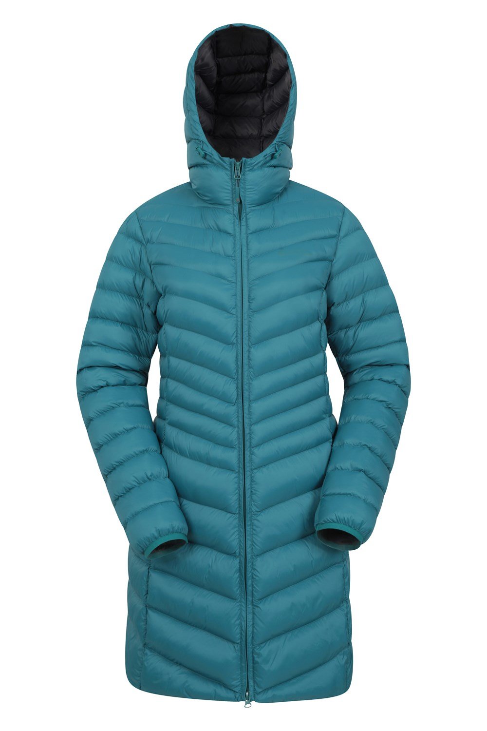 miniature 15 - Mountain Warehouse Womens Padded Long Jacket Water Resistant Winter Ladies Coat