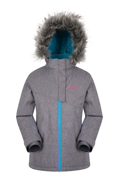 Glacial Youth Waterproof Ski Jacket - Grey