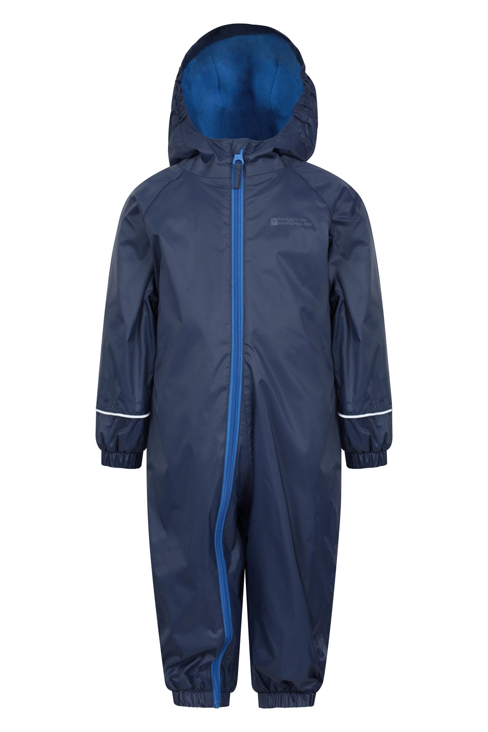 Mountain Warehouse Kids Rain Suit Childrens Fleece Waterproof Hooded Romper - Picture 12 of 33