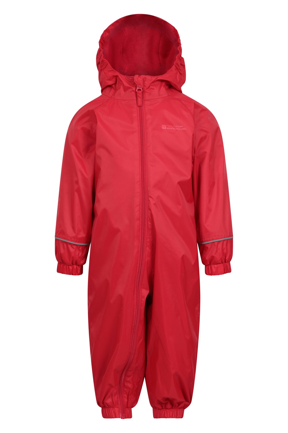 Mountain Warehouse Kids Rain Suit Childrens Fleece Waterproof Hooded Romper - Picture 23 of 33