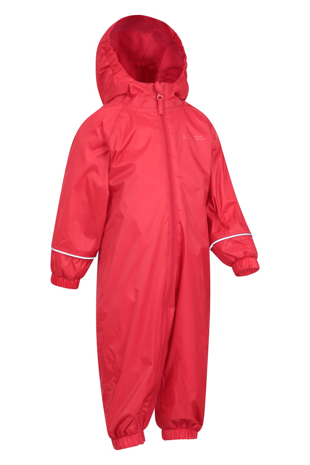 Mountain Warehouse Kids Rain Suit Childrens Fleece Waterproof Hooded Romper - Picture 28 of 33