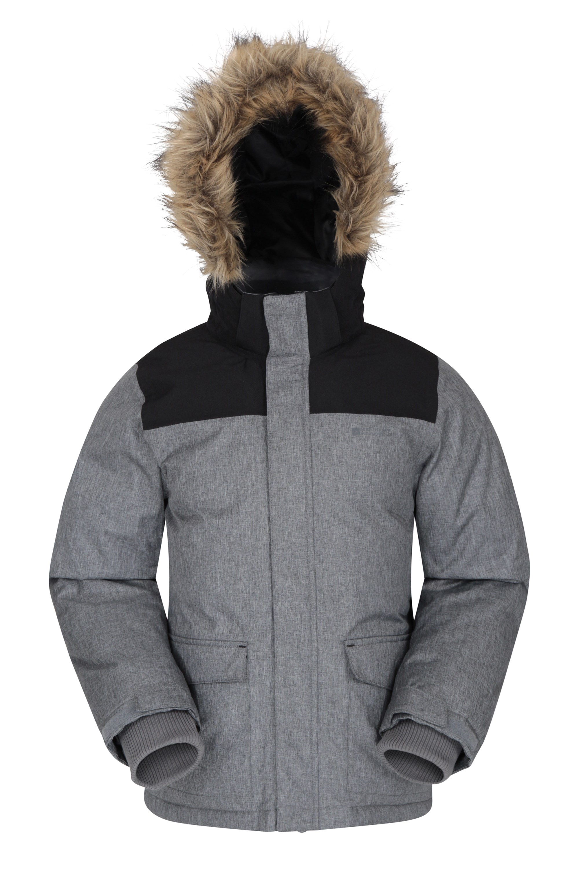 Mountain Warehouse Antarctic Kids Waterproof Down Padded Jacket Grey