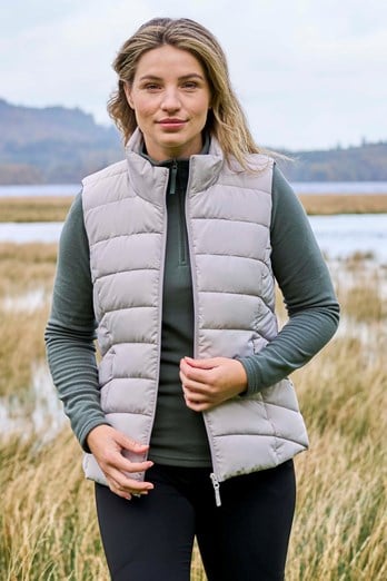 Opal Womens Padded Gilet Light Beige