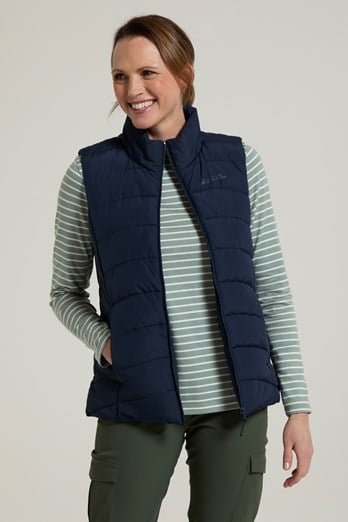 Opal Womens Padded Gilet Navy