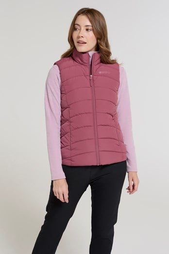 Opal Womens Padded Gilet Pink