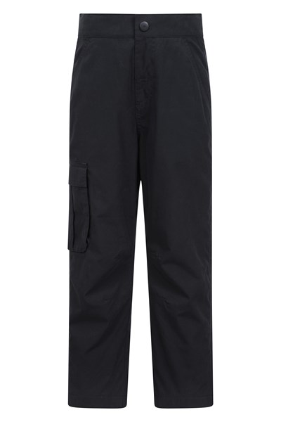 Kids Winter Trek Fleece Lined Trousers - Black