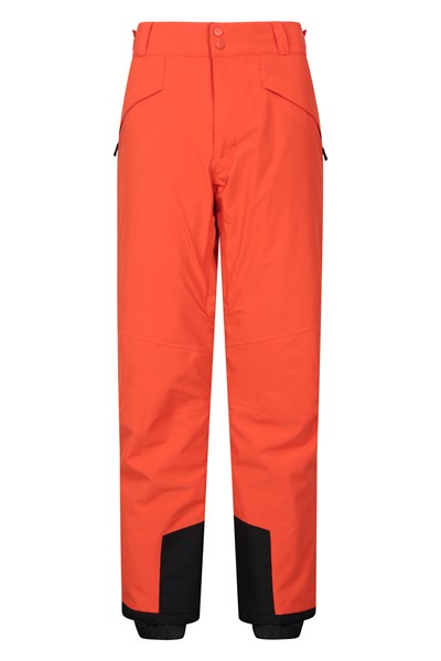 Orbit 4 Way Stretch Mens Ski Pants - Orange
