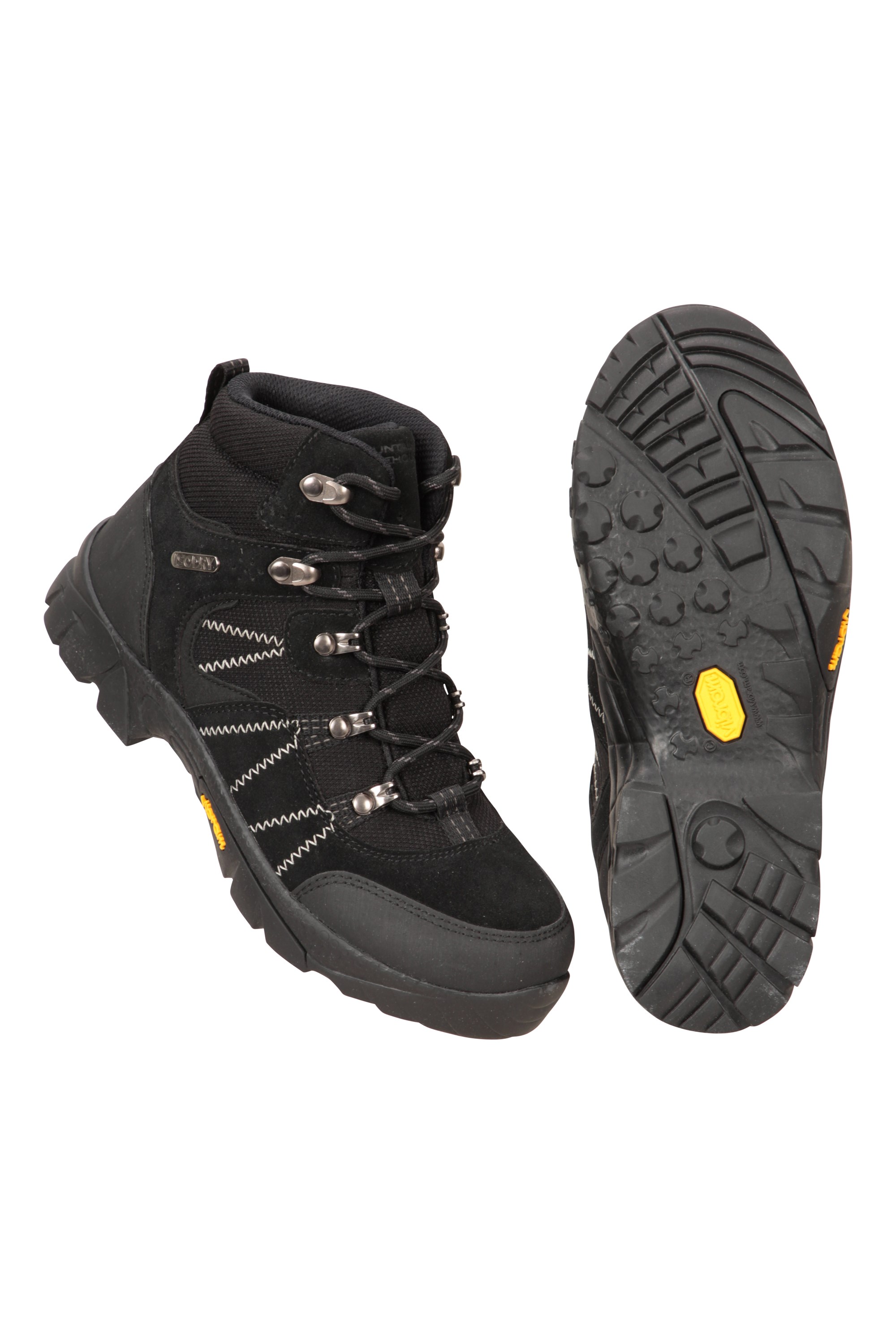 Mountain Warehouse Boys Waterproof Boots Suede & Mesh Upper with Ankle Padding 