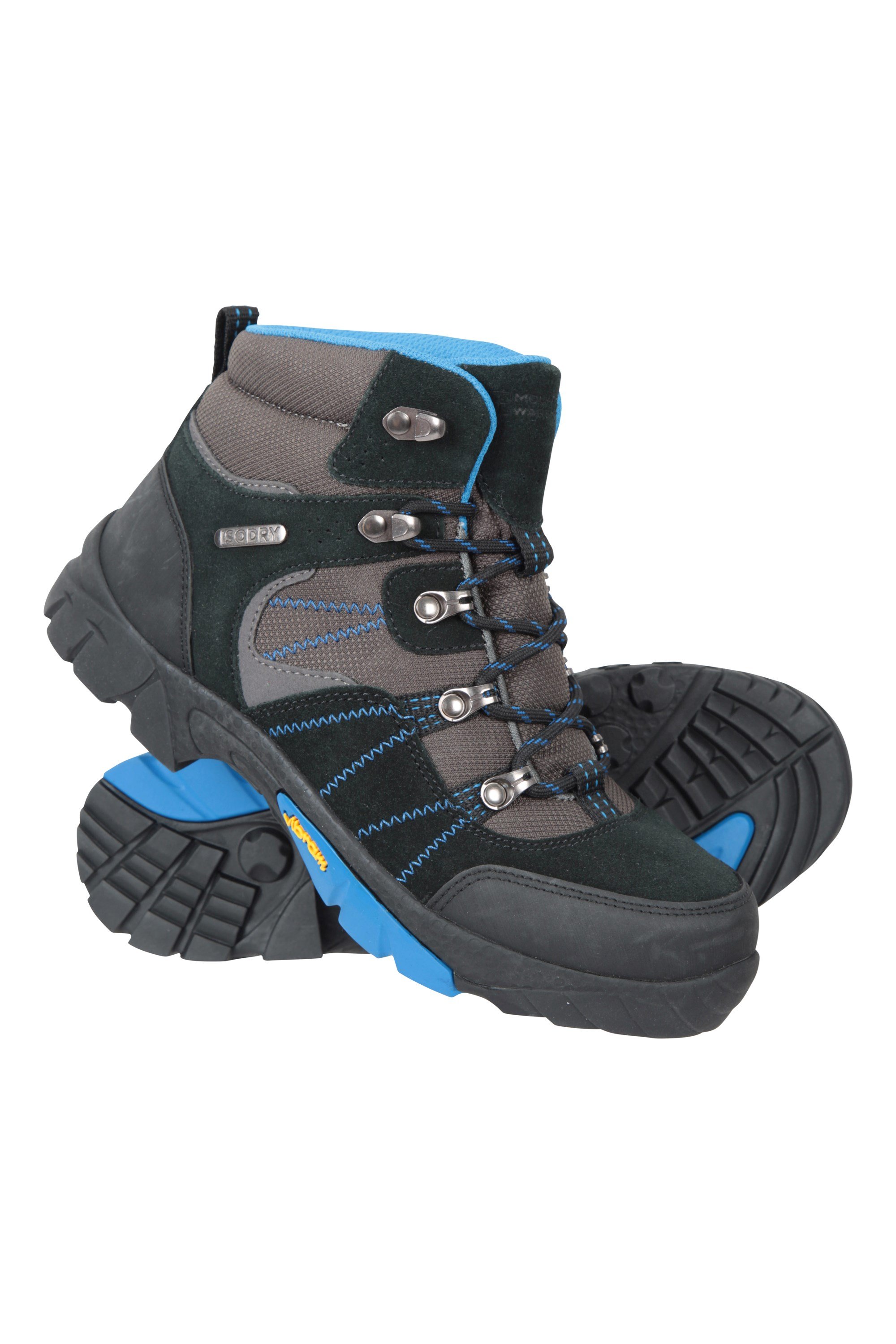 Edinburgh Vibram Kids Waterproof Walking Boots - Blue