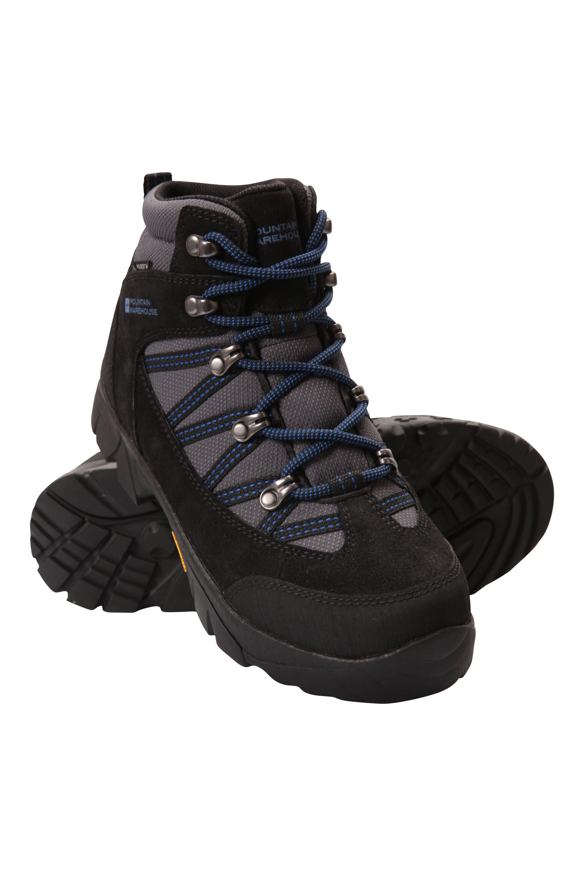 Mountain Warehouse Edinburgh Vibram Youth Waterproof Boots Blue