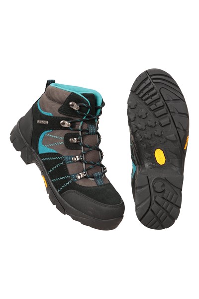 Edinburgh Vibram Kids Waterproof Walking Boots - Teal