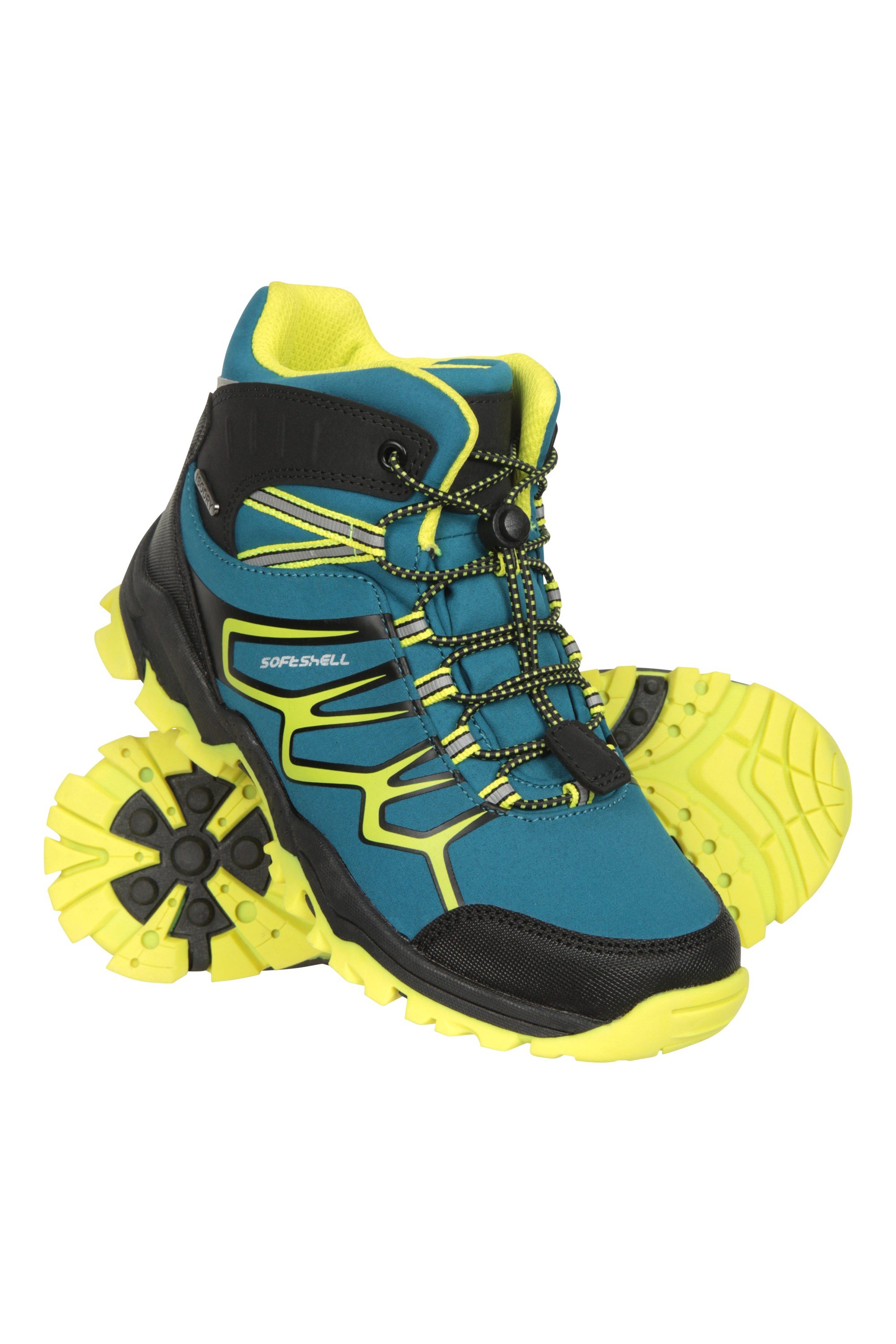 Softshell Kids Waterproof Walking Boots - Teal