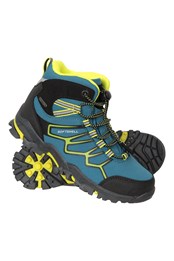 Softshell Kids Hiking Boots Turquoise