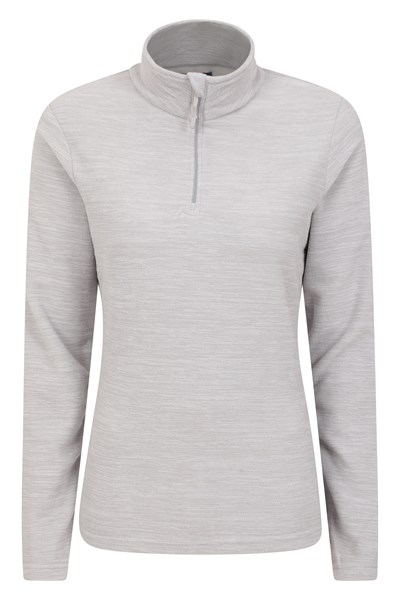 Snowdon Melange Womens Half-Zip Fleece - Grey