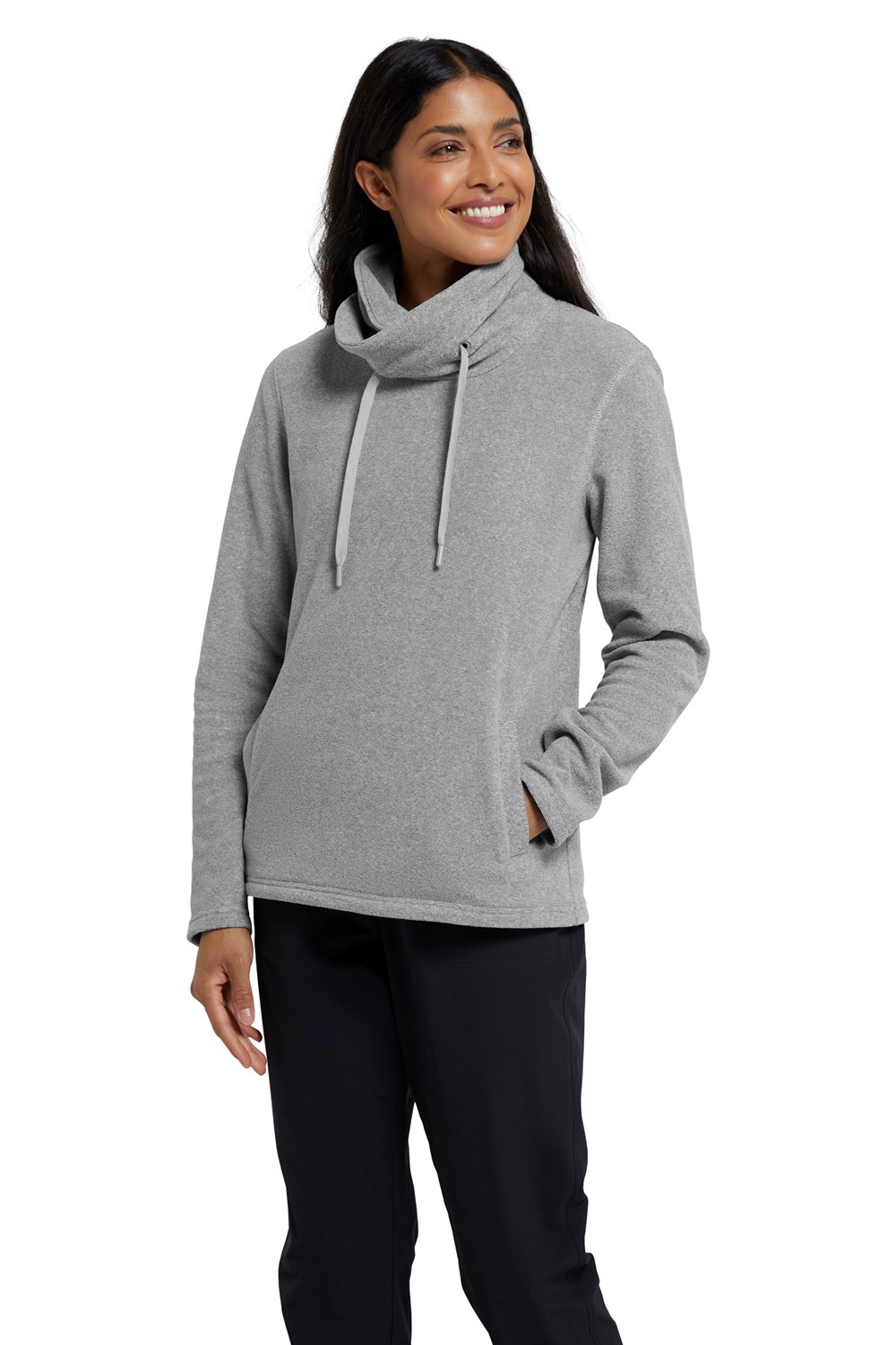 Mountain Warehouse Womens Hebridean Cowl Neck Ladies Fleece Antipill Sweater Top - Picture 22 of 66