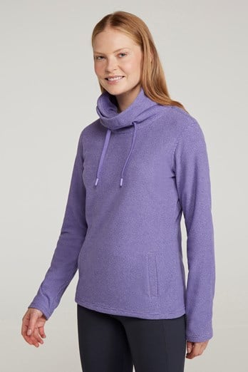 Hebridean Womens Cowl Neck Sweatshirt Grape