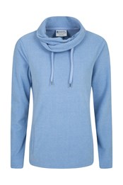 Hebridean Womens Cowl Neck Sweatshirt Pale Blue