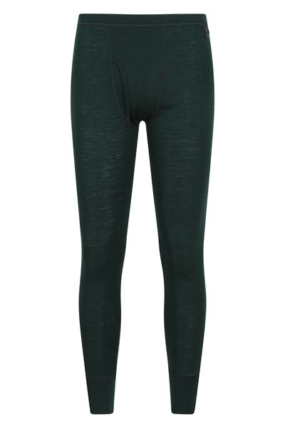 Mens Merino Pants With Fly - Green