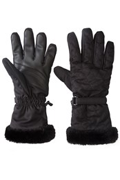 Quilted Womens Ski Gloves