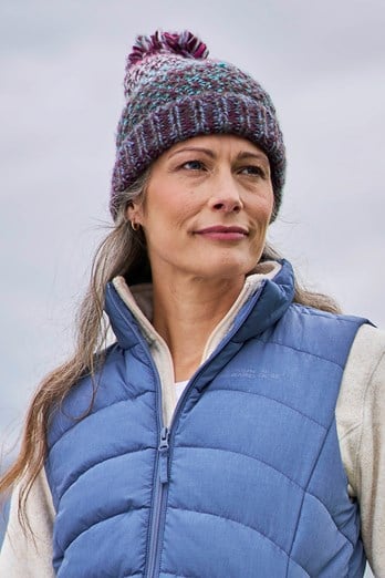 Multi-Colour Womens Beanie Purple