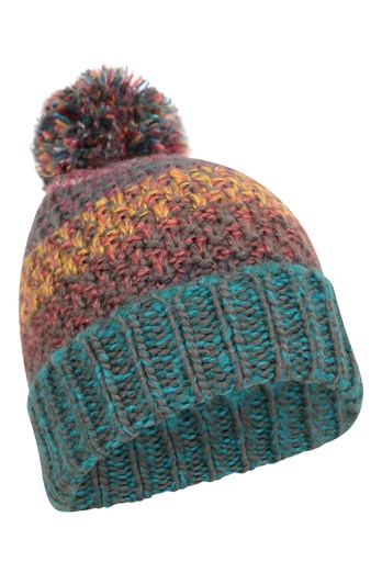 Multi-Colour Womens Beanie Teal