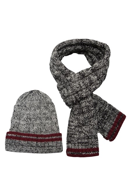 Children Hat and Scarf+Hats Set Winter for kids Thick Knit