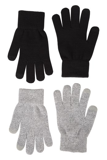 Magic Touch Screen Womens Gloves Black