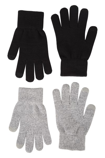 Magic Touch Screen Womens Gloves - Black