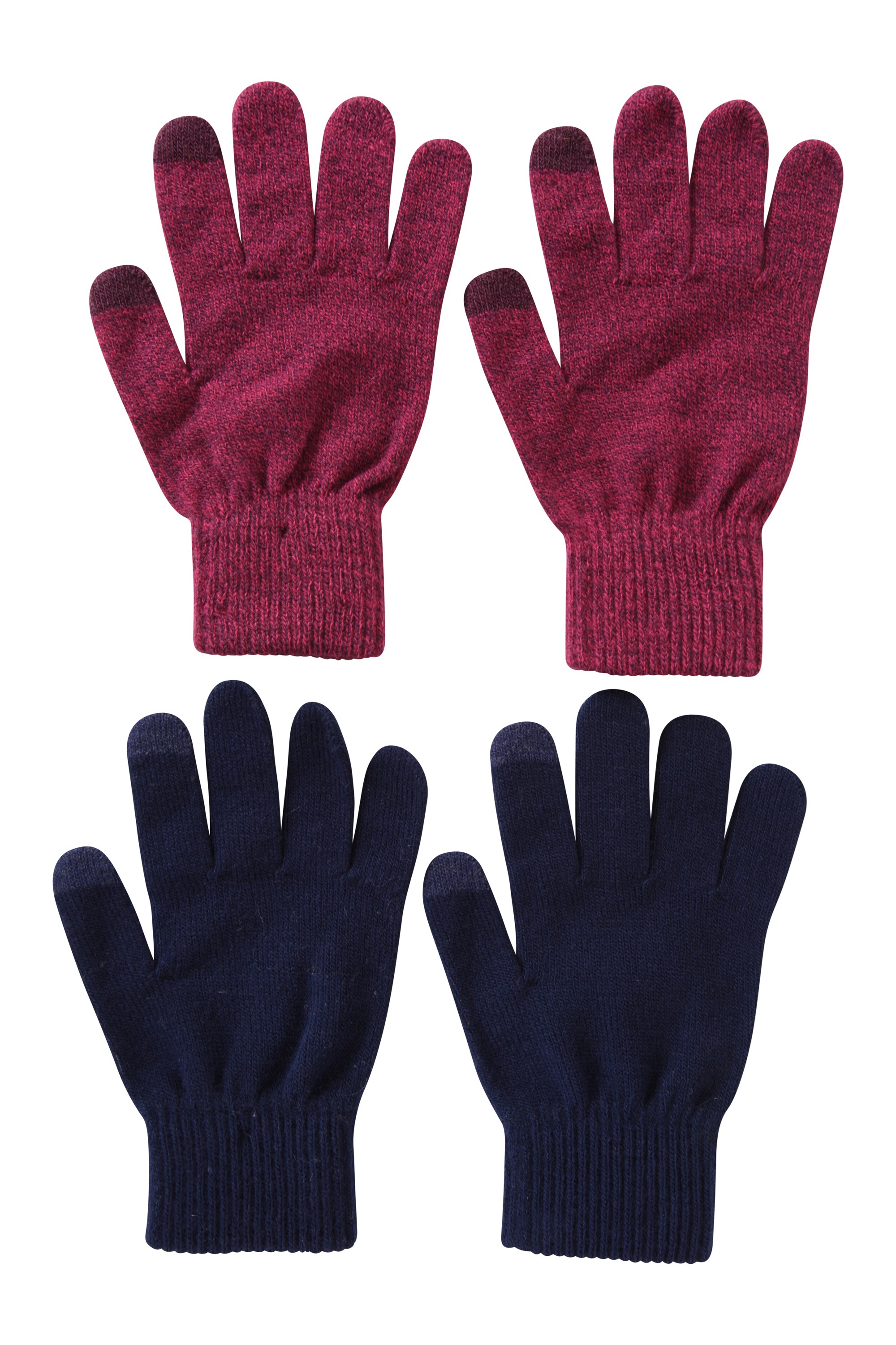 Mountain Warehouse Wms Magic Touch Screen Womens Glove 2 Pack Gloves 