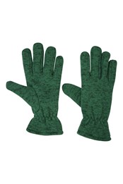 Nevis Womens Fleece Gloves Dark Green