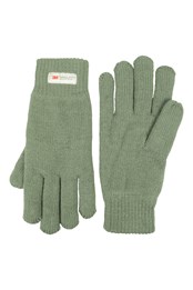 Thinsulate Womens Knitted Gloves Green