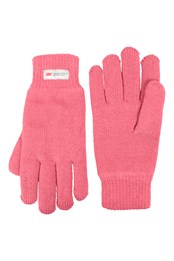 Thinsulate Womens Knitted Gloves Pink