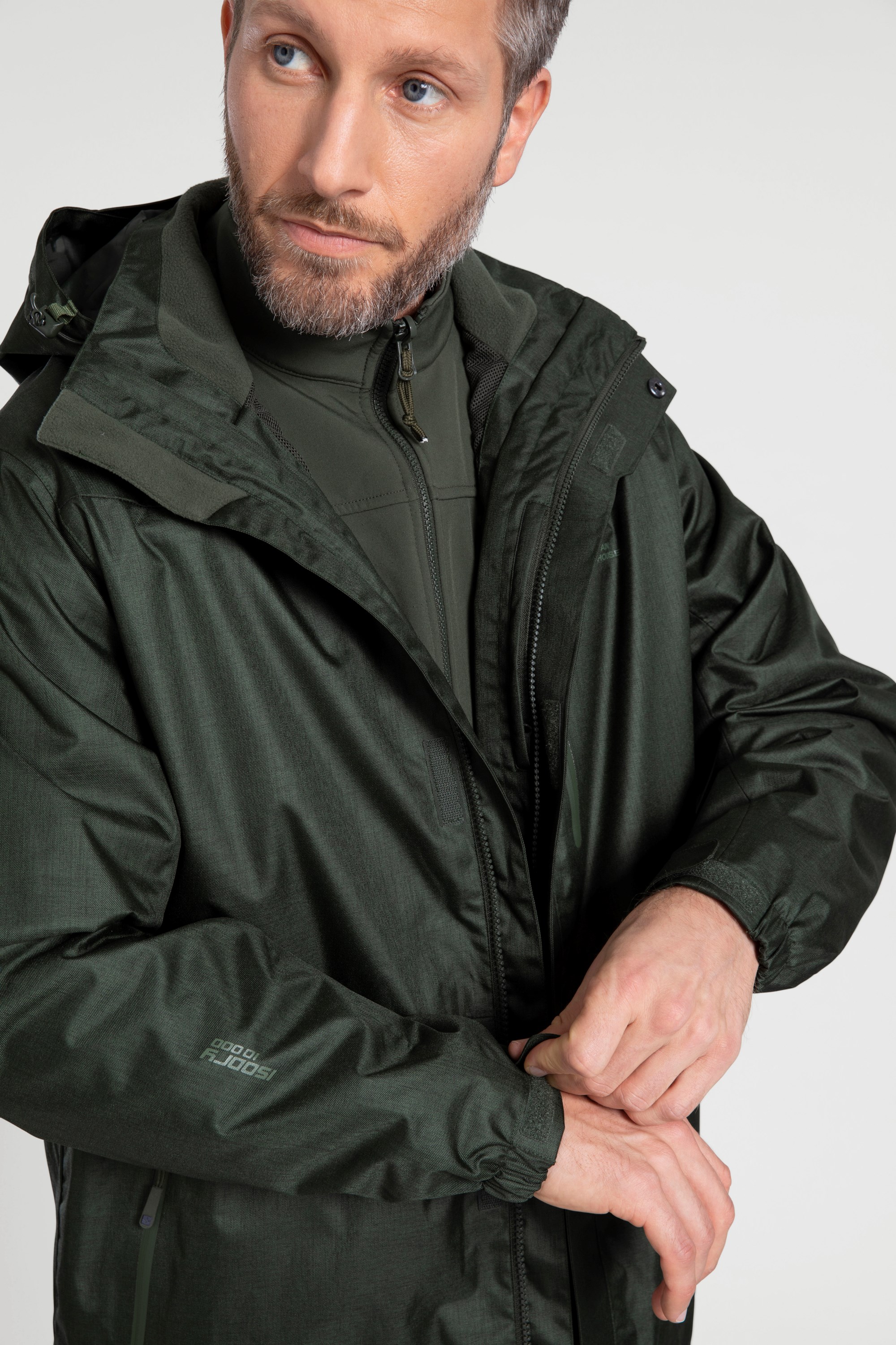 Mountain Warehouse Mens 3 in 1 Waterproof Coat Rain Jacket Softshell Inner 