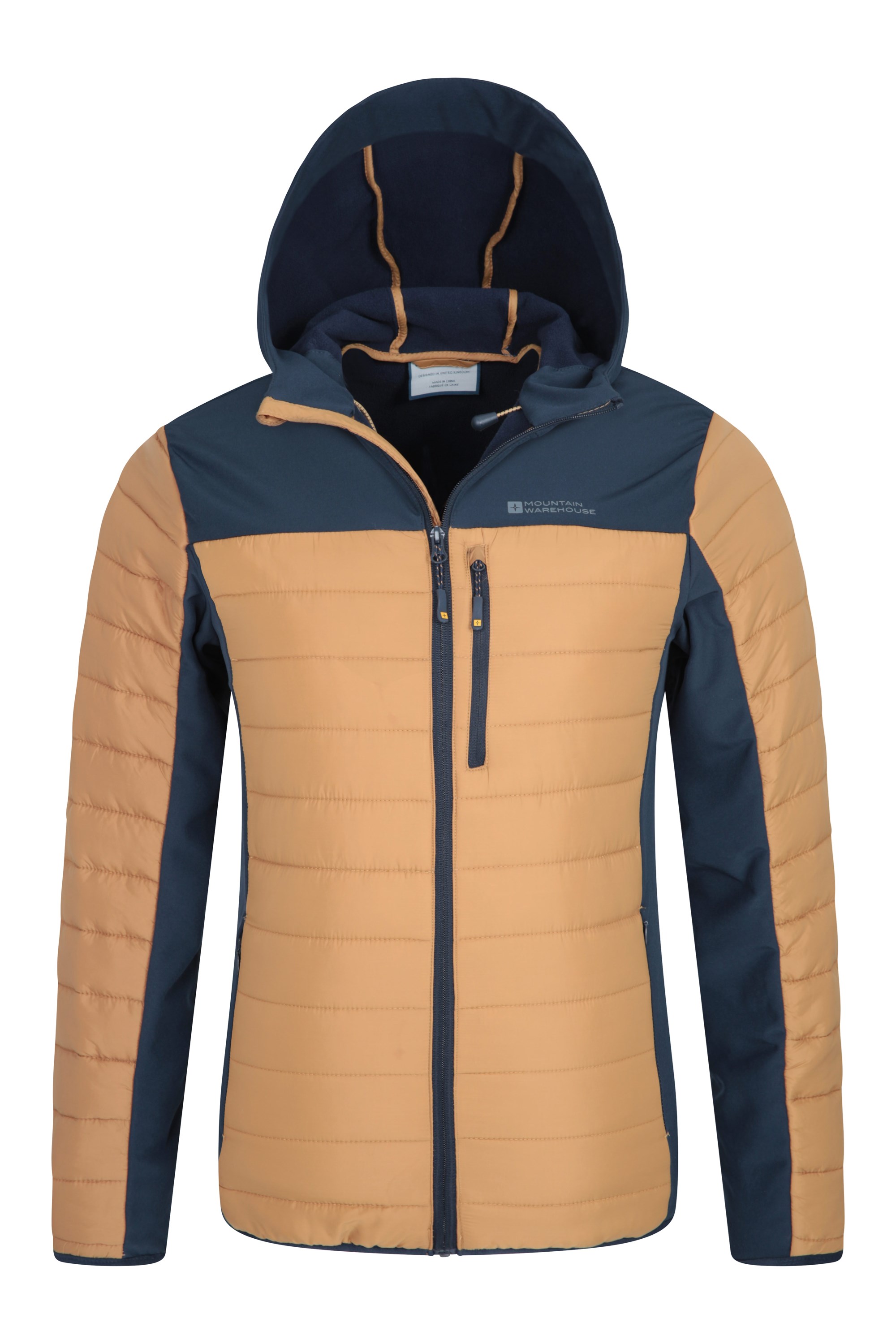 L/ég/ère Mountain Warehouse Veste Softshell Atom imperm/éable pour Enfant int/érieur en Polaire coll/ée Blocs de Couleur pour Les Voyages