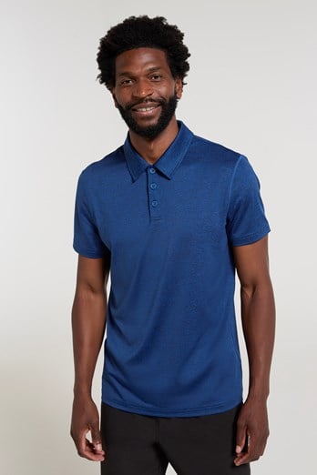 Deuce IsoCool Mens Polo Dark Blue