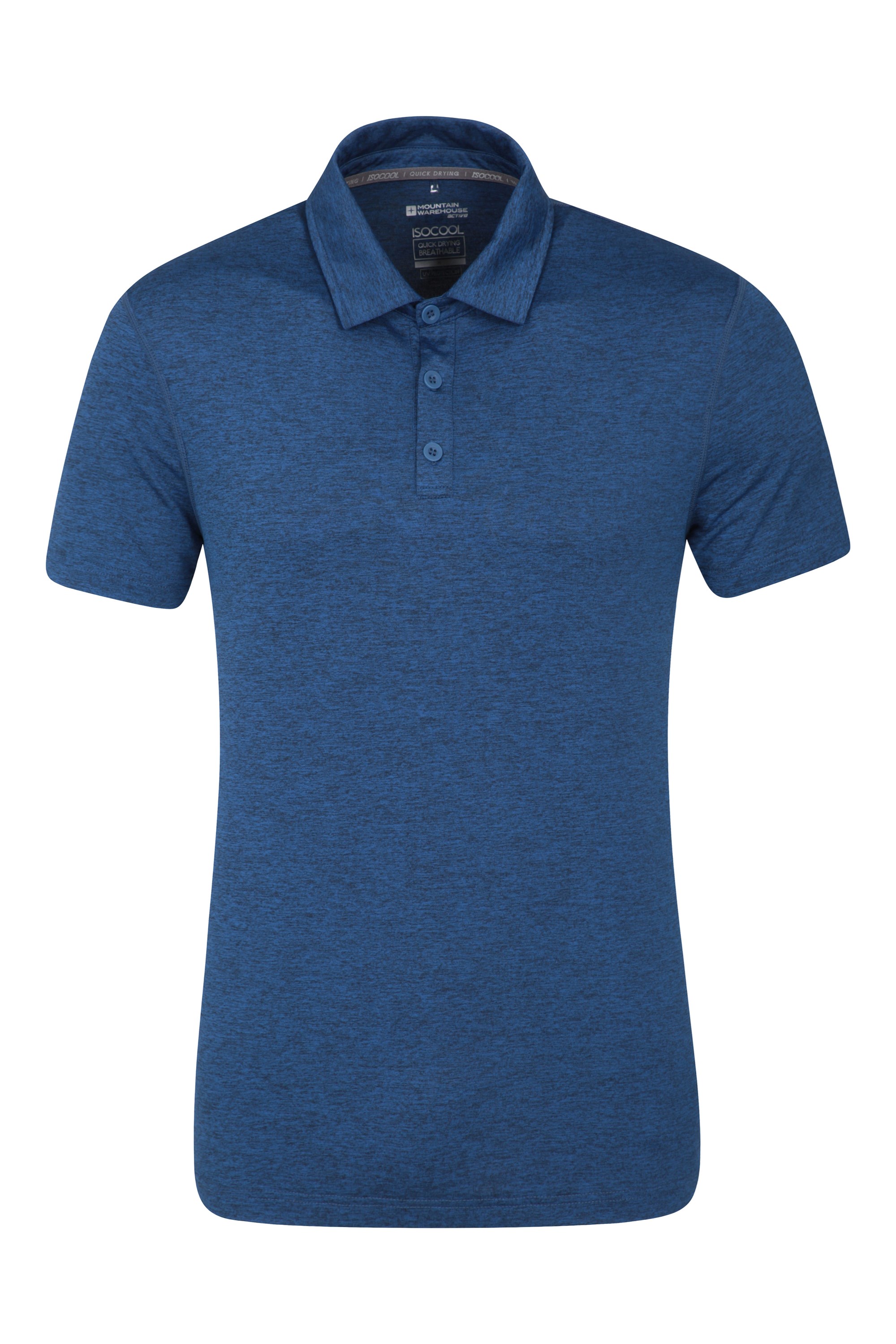 Mountain Warehouse Deuce Mens Polo Shirt UV Protect Lightweight Breathable