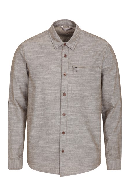 Coconut Textured Mens Shirt | Mountain Warehouse GB