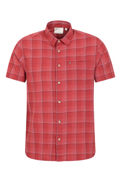 Holiday Mens Cotton Shirt - Red