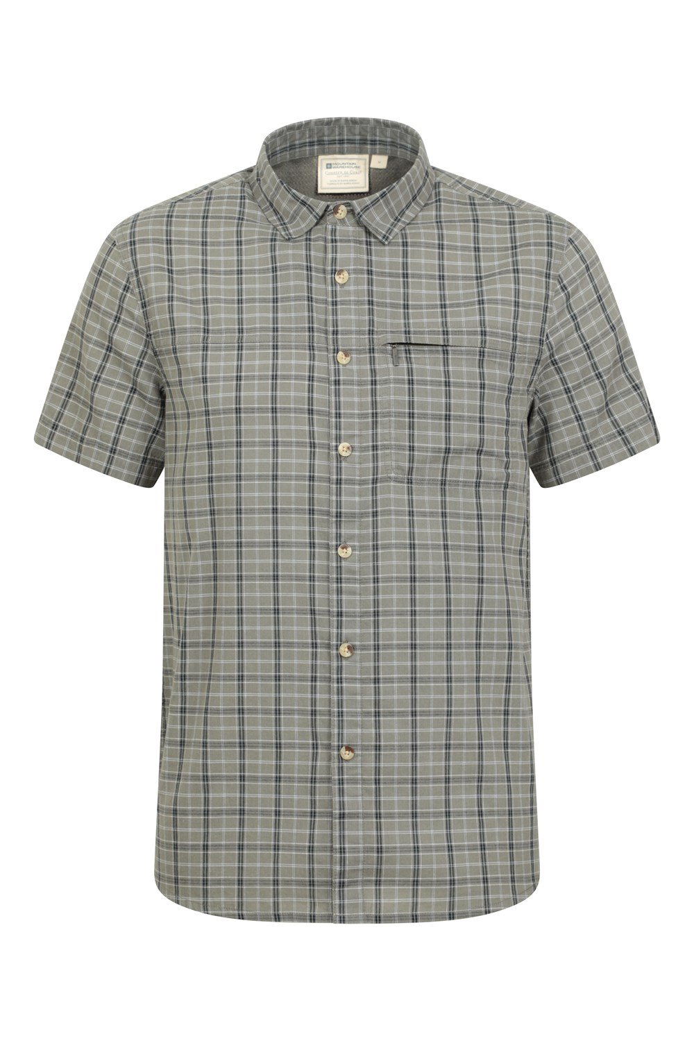 Mountain Warehouse Mens Shirt Cotton Holiday Summer Outdoor Breathable Tee Top