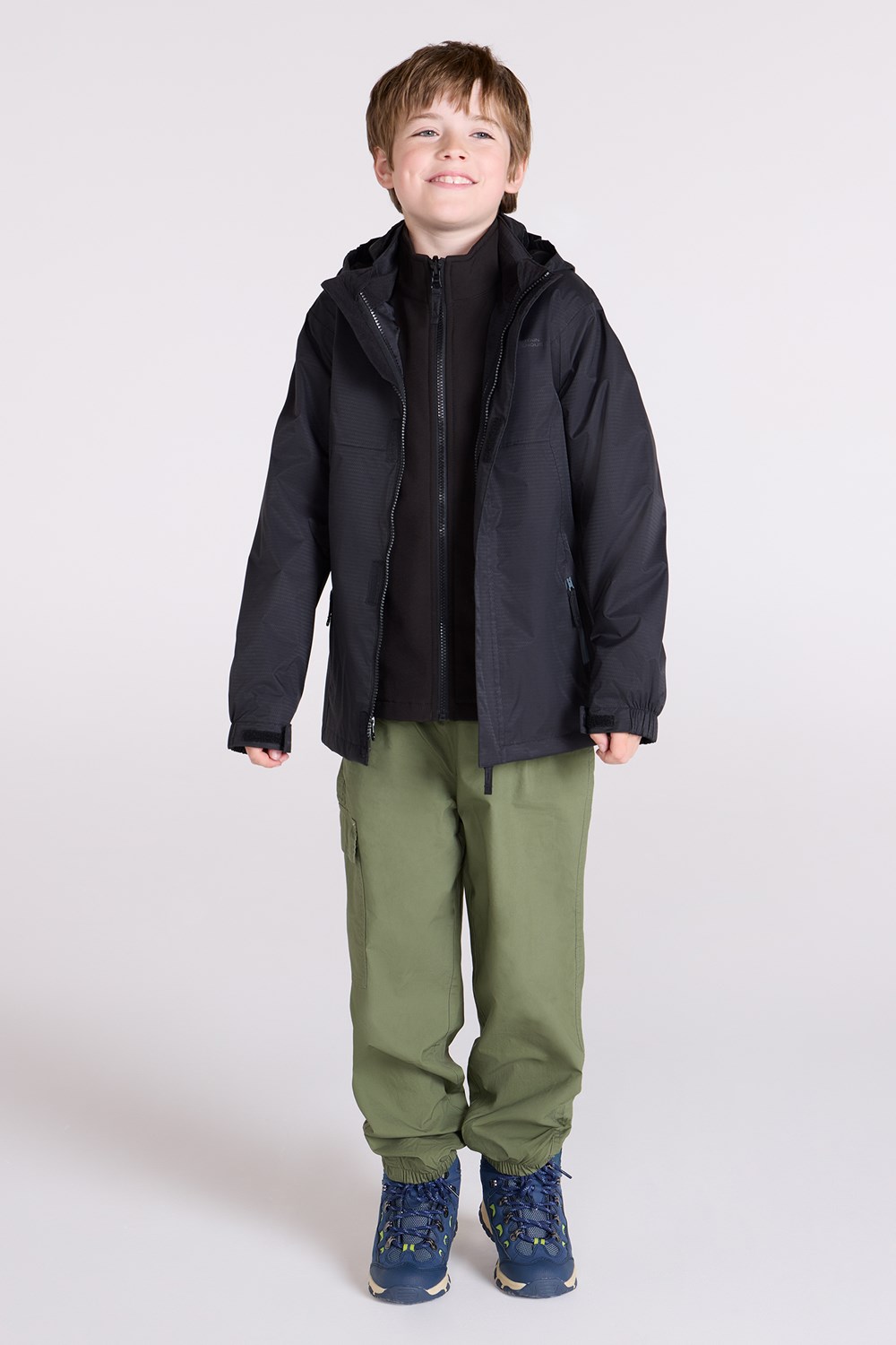 Mountain Warehouse Kids Bracken 3 in 1 Jacket Childrens Waterproof Warm Coat - Picture 16 of 33