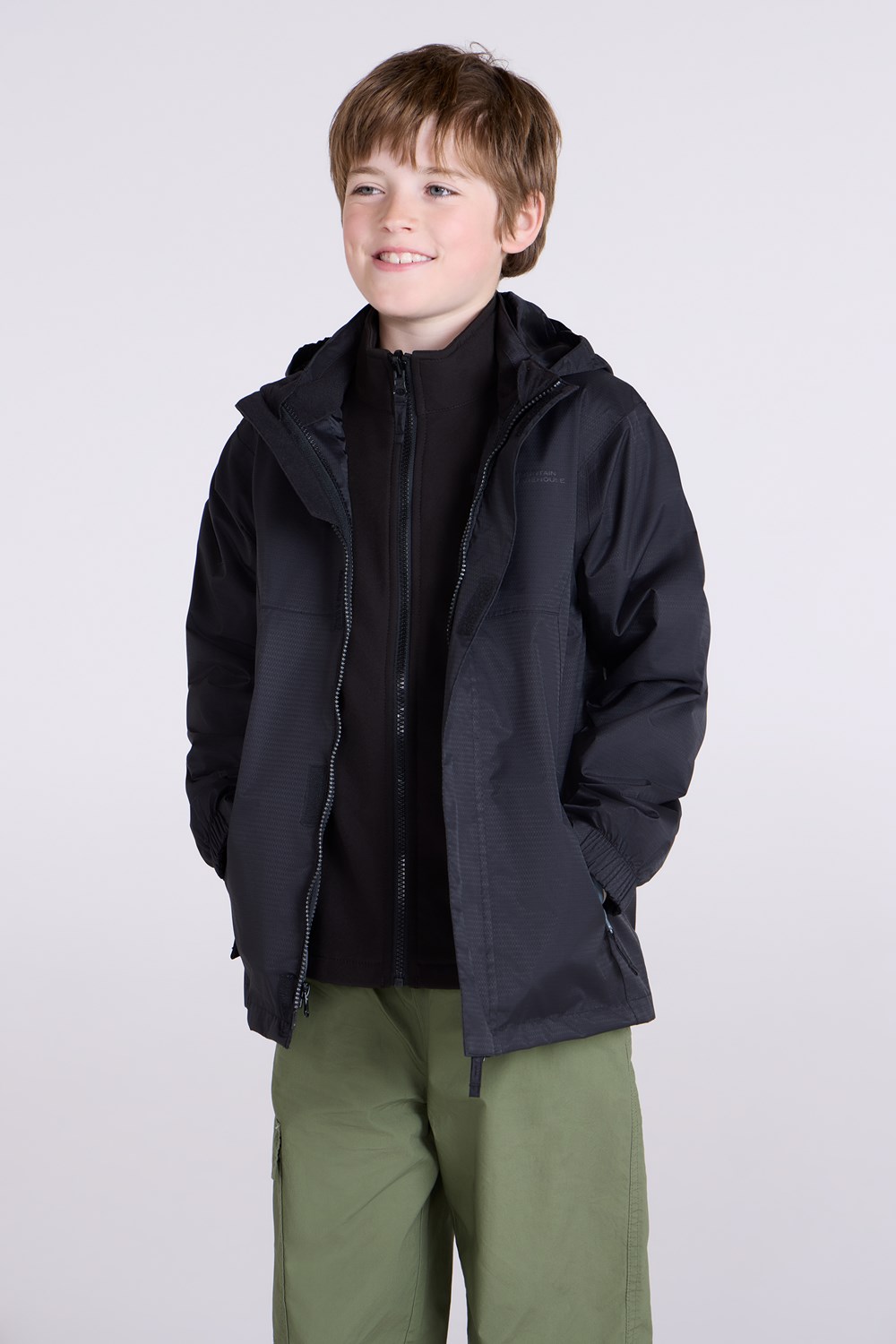 Mountain Warehouse Kids Bracken 3 in 1 Jacket Childrens Waterproof Warm Coat - Picture 18 of 33