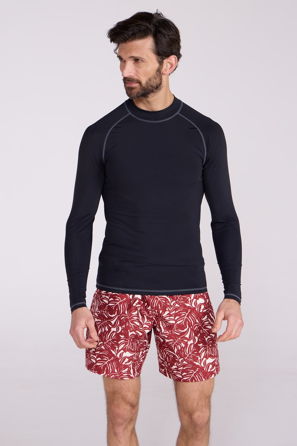 Mountain Warehouse Mens Long Sleeve Rash Vest Lightweight Comfort Quick Dry Top - Picture 21 of 89